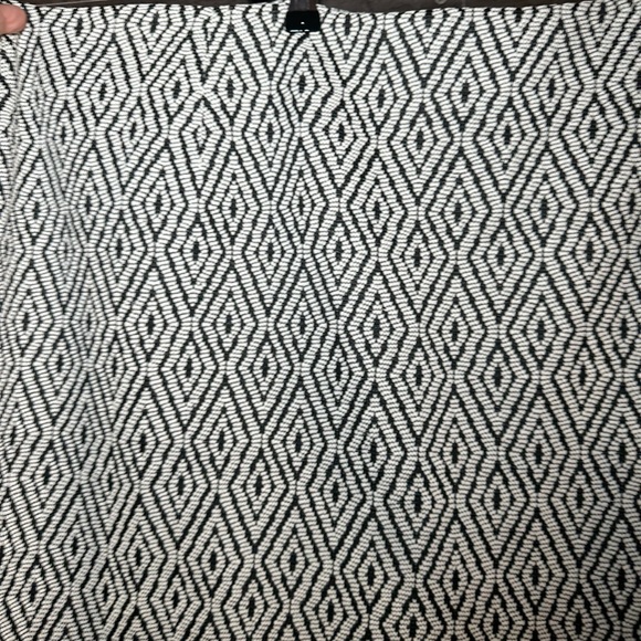 Emaline Black Lined Pencil Skirt Diamond Geometric Pattern Women's Size 22 W $58 - Picture 2 of 5